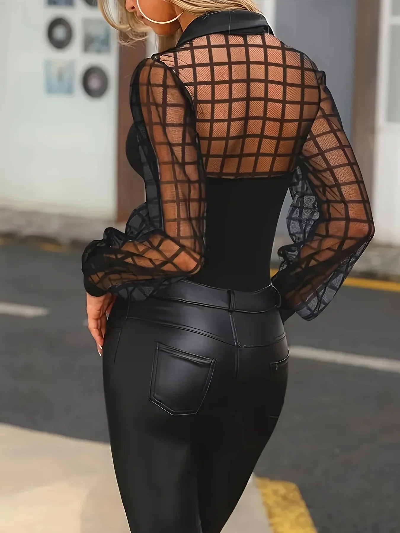 Seraphina Elegant Sheer Blouse