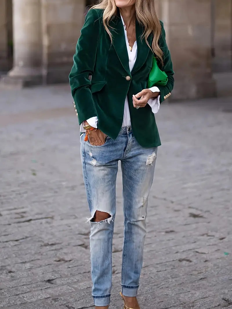 Blazer for Women | Single Button Tailored