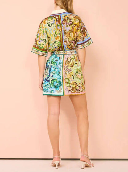 Women's Boho Mini Dress | Tiered