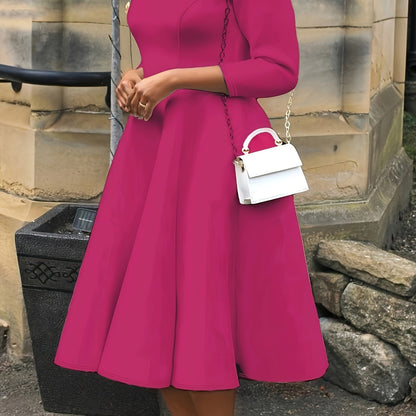 Plus Size - Plus Size - TB6312 Plus Size Fashion Elegant Temperament Dress