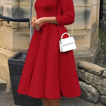 Plus Size - Plus Size - TB6312 Plus Size Fashion Elegant Temperament Dress