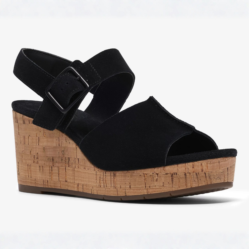 Comfortable Wedge Sandals for Women with Ankle Strap Open Toe Cork Platform Style
