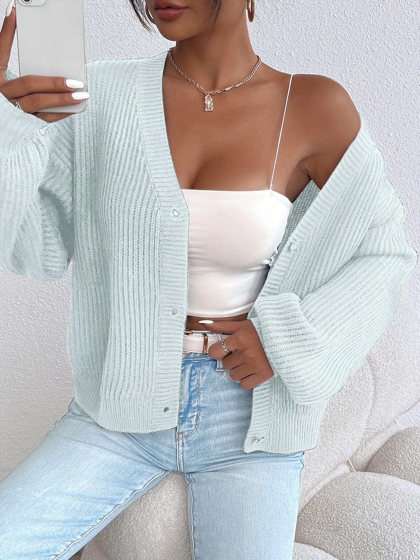 Fashion Mini Women'S Cardigan Sweater