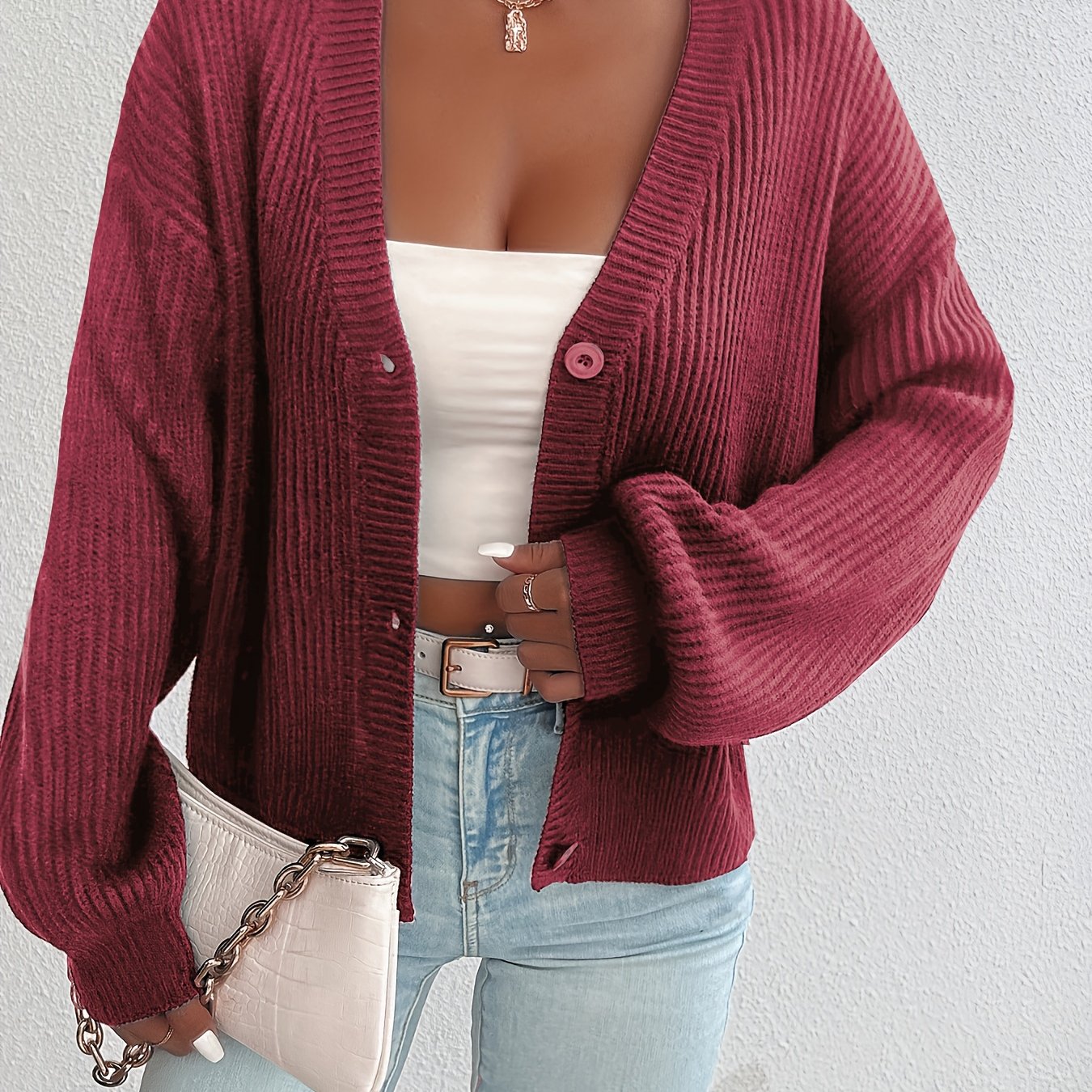 Fashion Mini Women'S Cardigan Sweater