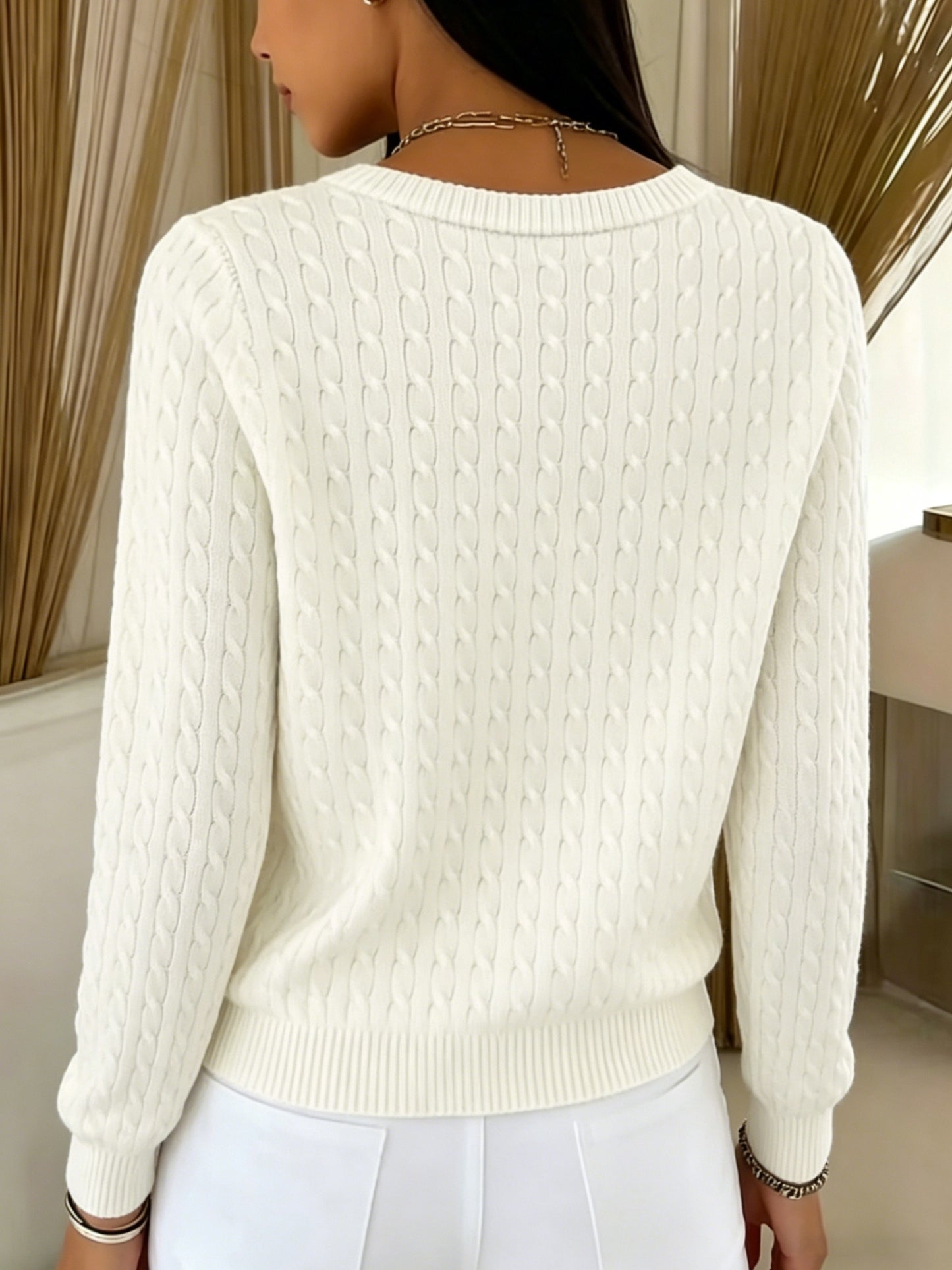 [Versatile Twist Cardigan] Versatile Twist Cardigan | Women's Round Neck Single-Breasted Jacket | Spring Autumn Commute Casual