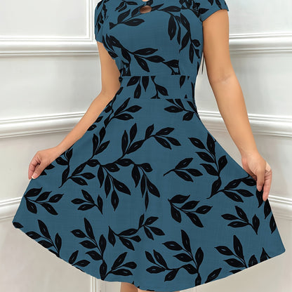Women's Dress with Rolled-up Sleeves, Loose Doll-style - Elegant Gospel Fashion Print Chain Sleeveless Dress, Suitable for Daily Wear, Evening, Casual Travel, and Nighttime Outfits
