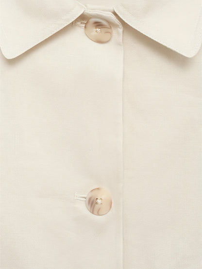 Women'S Easy Commuter Lapel Single-Button Short Blazer, Office Casual