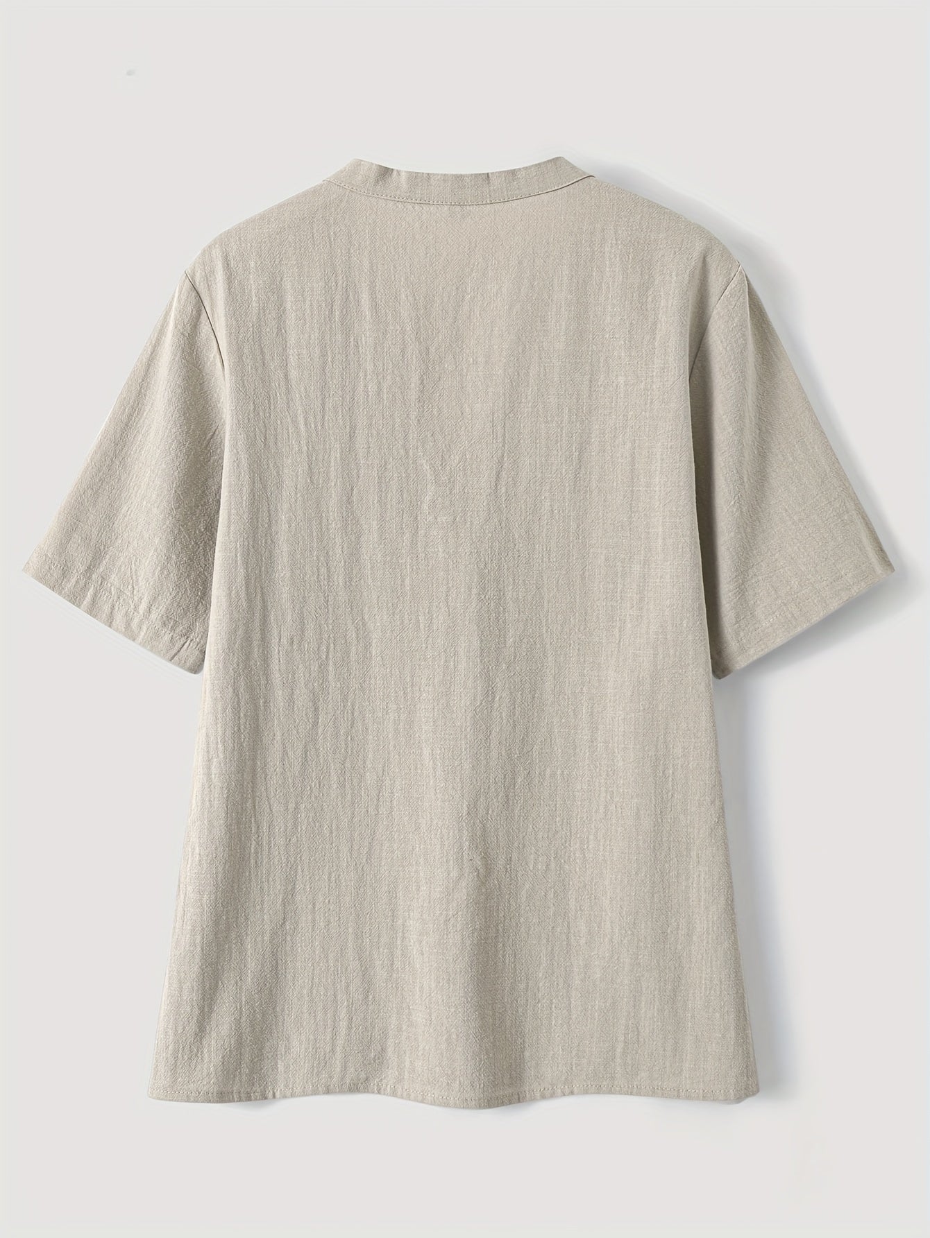 Women's Elegant V-Neck Blouse - Loose Fit Button-Front Top, Non-Stretch Casual & Formal Shirt for Everyday Special Occasions - Women's Clothing, Versatile Top, Lightweight Fabric, Stylish Top, Fashion Women