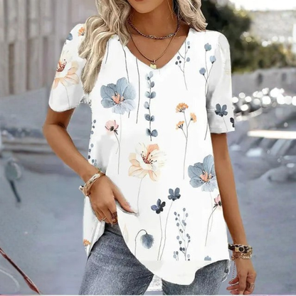 Women’s T-Shirt | V-Neck Printed Design