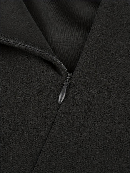 Women'S Slim-Fit Dress, Round Neck Sleeveless Design, Three-Dimensional Center Line Tailoring to Lengthen The Body Proportion, Hip-Wrap Skirt Is Easy And Neat, Suitable for Business Commuting And Formal Occasions
