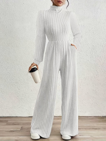 ZD0831142 Directional Fashion Turtleneck Long Sleeve Versatile Women'S Jumpsuit
