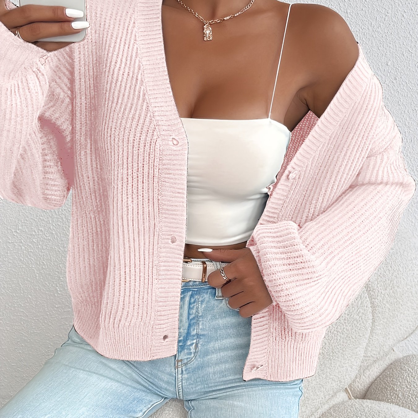 Fashion Mini Women'S Cardigan Sweater