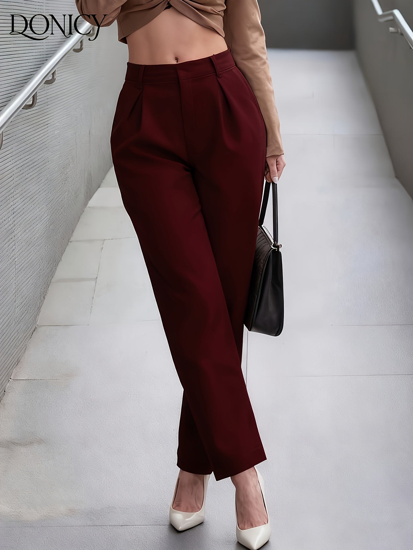 New Women'S Long Pants, Commuter All-Match Temperament Retro Trousers