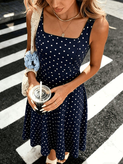 Women's Fashionable and Elegant Printed Waist-Cinching Dress, Suitable for Daily Wear and Various Occasions, Makes a Perfect Gift for Mothers, Ideal for Holidays, Beach Outings, Date Nights, and More. Printed Midi Dress, Summer Midi Dress