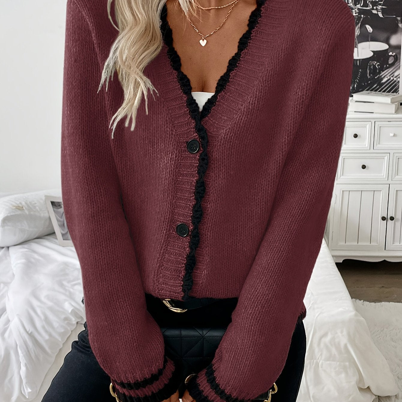 New Solid Color Women's Cardigan