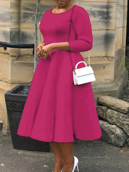 Plus Size - Plus Size - TB6312 Plus Size Fashion Elegant Temperament Dress
