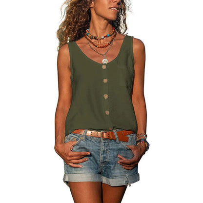 Gwen | Casual Sleeveless Top with Loose Fit