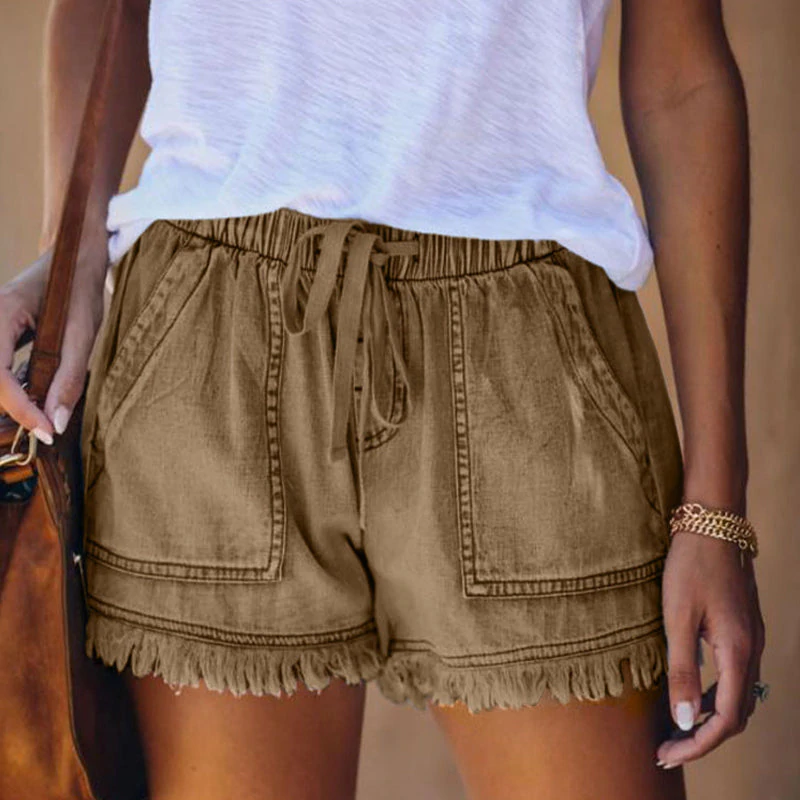 Damen Denim Shorts | Ausgefranst