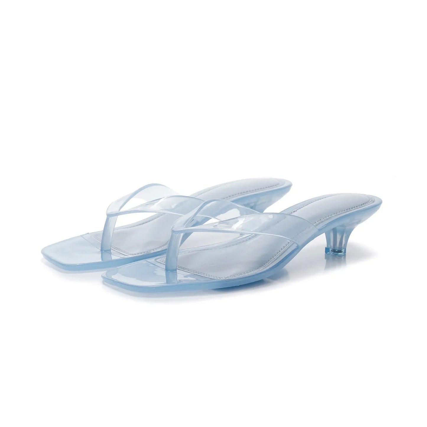 Gemma Square Toe Jelly Flip Flops