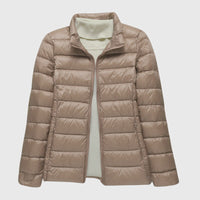 Khaki Stand-up collar