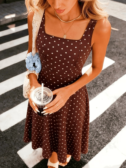 Women's Fashionable and Elegant Printed Waist-Cinching Dress, Suitable for Daily Wear and Various Occasions, Makes a Perfect Gift for Mothers, Ideal for Holidays, Beach Outings, Date Nights, and More. Printed Midi Dress, Summer Midi Dress