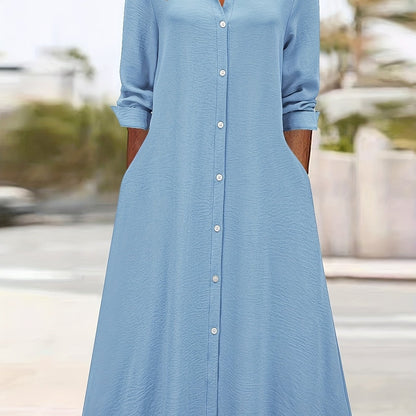 Fashion Women's Long Shirt Dress