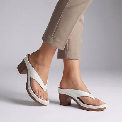 Daphne | Women's Block Heel Thong Platform Sandal