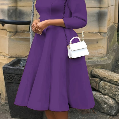 Plus Size - Plus Size - TB6312 Plus Size Fashion Elegant Temperament Dress