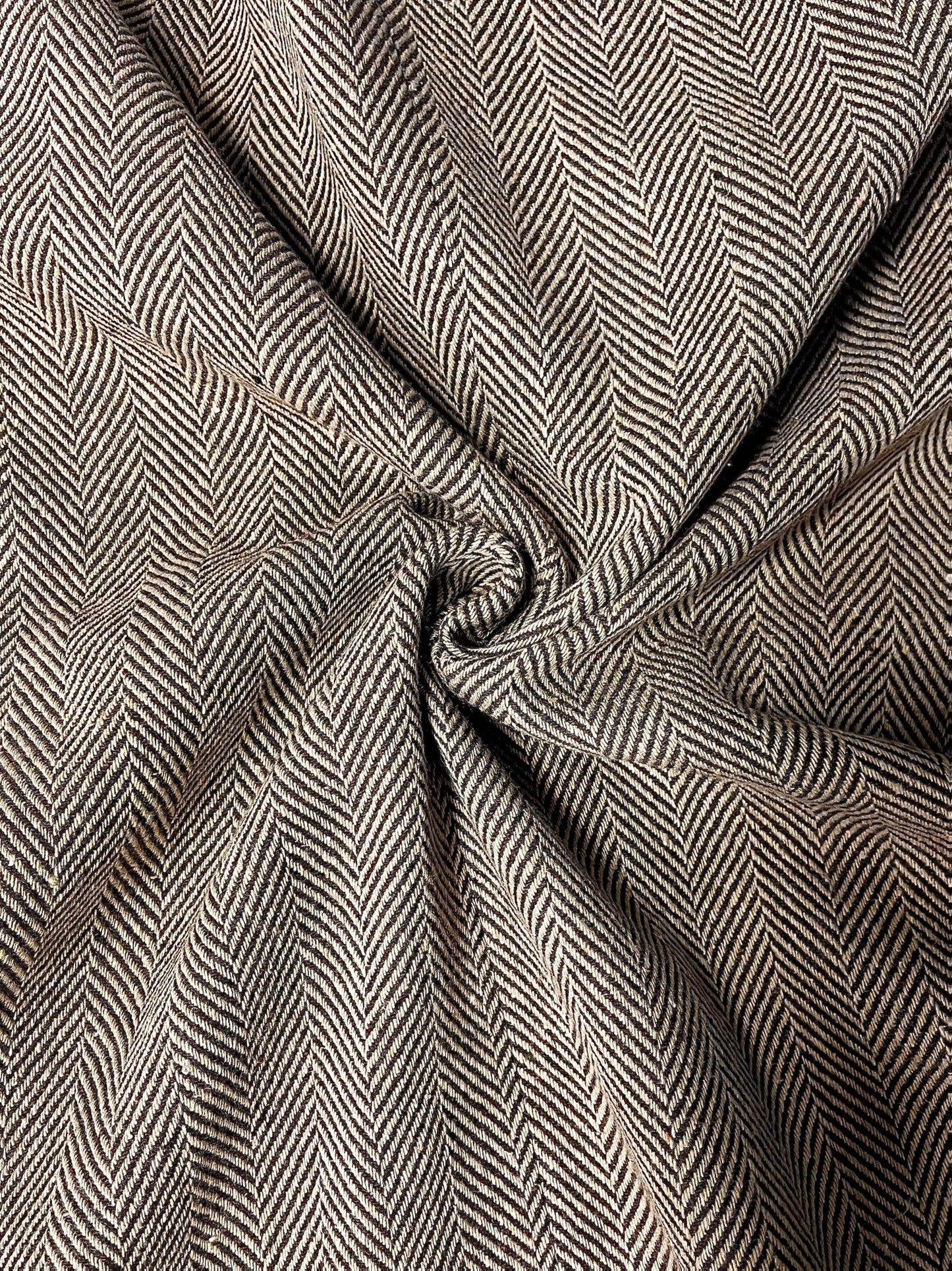 Retro Elegant Lapel Herringbone Commuting Fashion Patchwork Brown Women'S Blazer Jacket