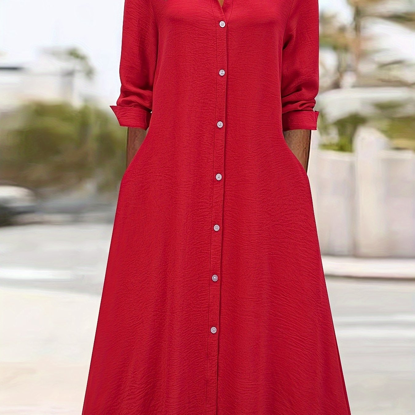 Fashion Women's Long Shirt Dress