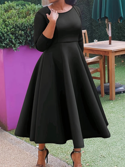 Plus Size - Plus Size - TB6312 Plus Size Fashion Elegant Temperament Dress