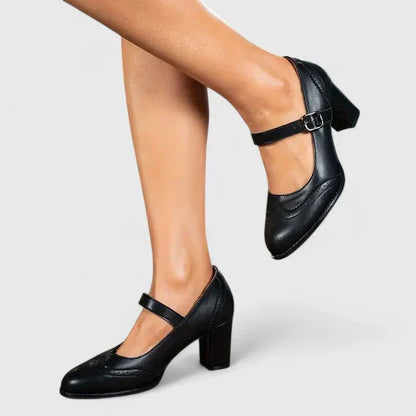 Meredith | Women's Mary Jane Block Heel Shoes