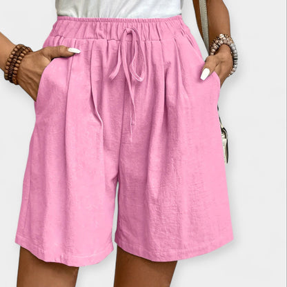 Priya | Women's Elastic Waist Drawstring Shorts