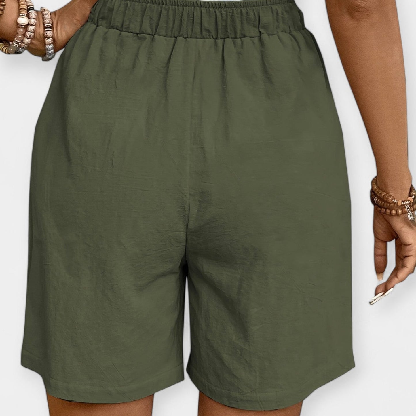 Priya | Women's Elastic Waist Drawstring Shorts