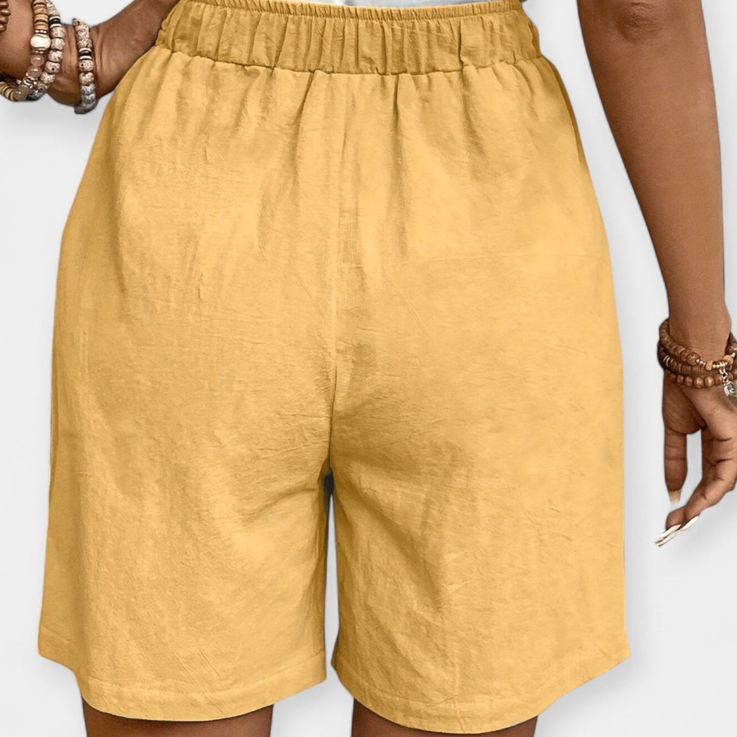 Priya | Women's Elastic Waist Drawstring Shorts
