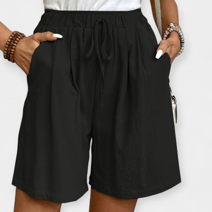 Priya | Women's Elastic Waist Drawstring Shorts