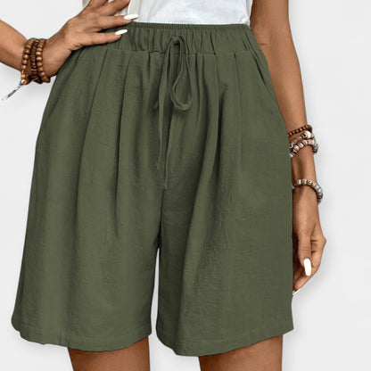 Priya | Women's Elastic Waist Drawstring Shorts