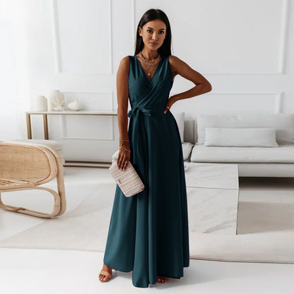 Sorenza | Women's V-Neck Wrap Maxi Dress