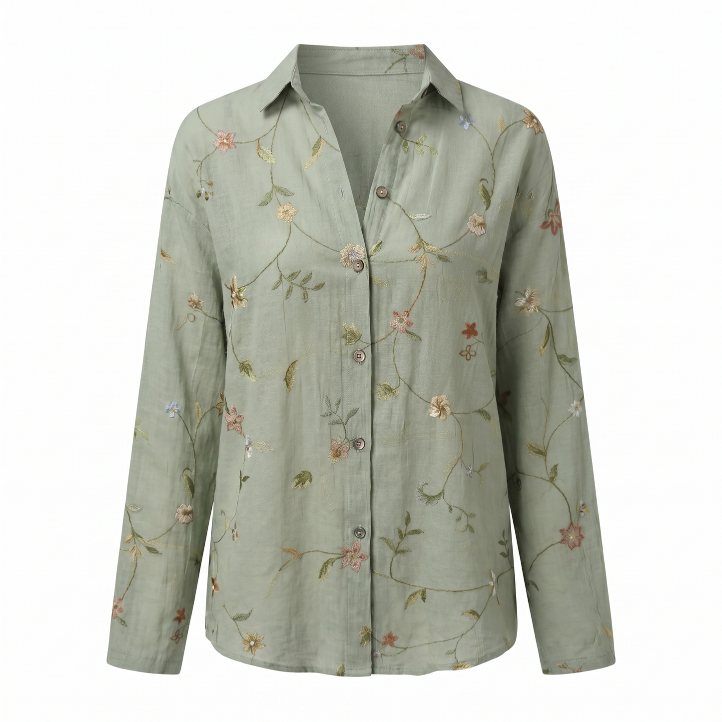 Women's Blouse | Abstract Print Split Neck